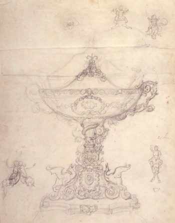 Sir John Everett Millais Bt. PRA, Design for an elaborate covered cup