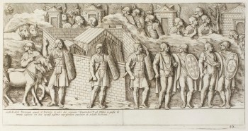 Pietro Santi Bartoli, Plate 42: Praetorian guards