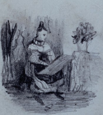 Sir John Everett Millais Bt. PRA, A seated woman