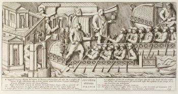 Pietro Santi Bartoli, Plate 59: Emperor Trajan leaving for the Second Dacian War