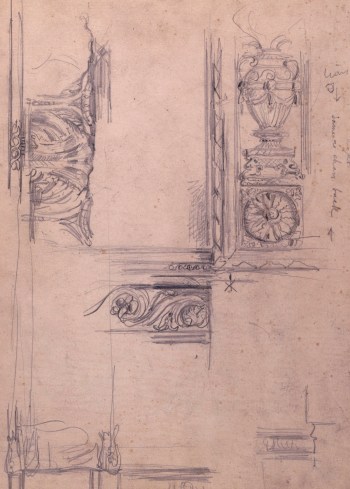 Sir John Everett Millais Bt. PRA, Photograph of a marble fireplace