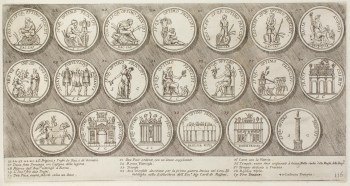 Pietro Santi Bartoli, Plate 116: other series of coins celebrating the victory over the Dacians