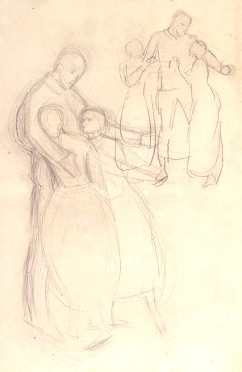 Sir John Everett Millais Bt. PRA, Preparatory drawing for 'The Ransom'