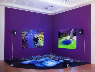 Installation view of works by Clara Hastrup