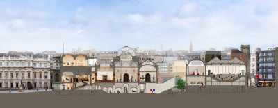 A cross-section of the Royal Academy’s site in 2018