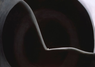 Georgia O’Keeffe, Black Abstraction (detail)