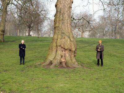 David Chipperfield RA and Conrad Shawcross RA in Green Park