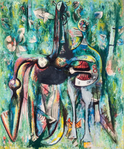 Wifredo Lam, The Sombre Malembo, God of the Crossroads