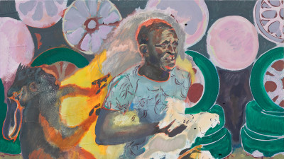 Michael Armitage , The Chicken Thief (detail)