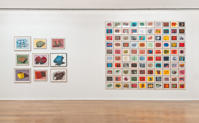 Installation view, 'Phyllida Barlow. Fifty Years of Drawings', Hauser & Wirth, London, England, 2014