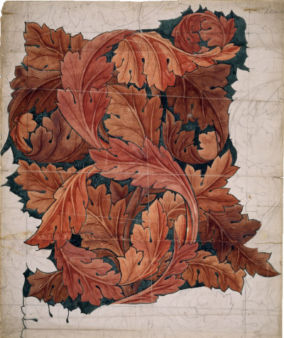 'Acanthus', 1879-81, a wallpaper design by william morris
