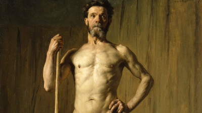Pascal Adolphe Jean Dagnan-Bouveret Hon RA , Academic study of a male nude