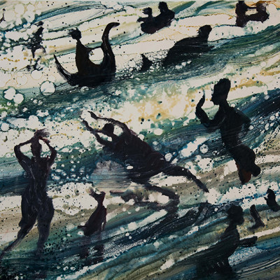 Bill Jacklin RA, Coney Island (detail)