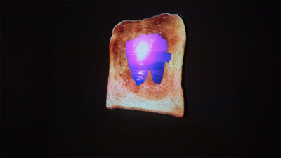 Installation view of work by Clara Hastrup