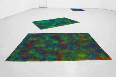 Installation view of works by Clara Hastrup