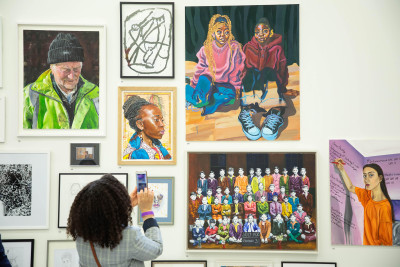 Installation view of the Young Artists’ Summer Show 2021, Royal Academy of Arts, London