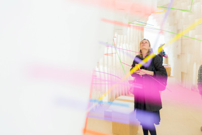 Diébédo Francis Kéré, Sensing Spaces installation, 2014