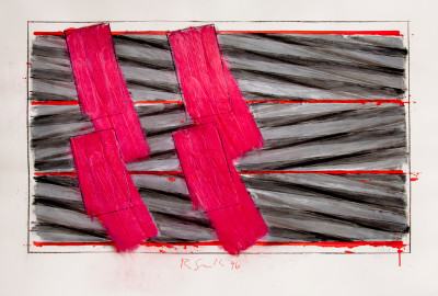 Richard Smith, Untitled II (Rose Pink Squares)