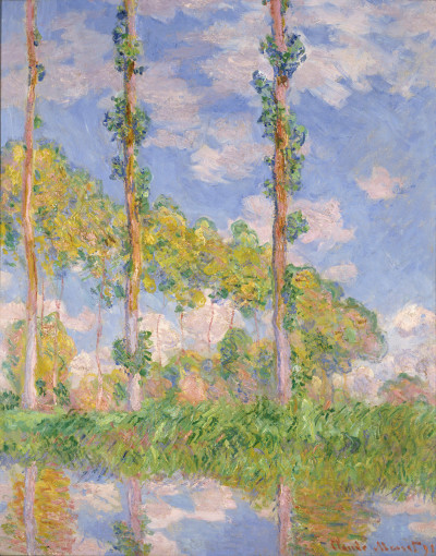 Claude Monet , Poplars in the Sun