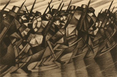 C.R.W. Nevinson, Returning to the Trenches