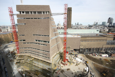 View of the new Tate Modern extension site, 2016