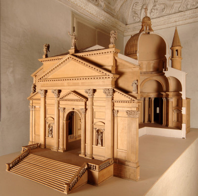 Model of the church of the Redentore, Venice, 1972.
