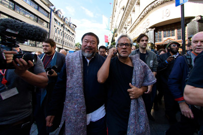 Ai Weiwei and Anish Kapoor's solidarity walk