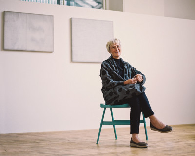 Rebecca Salter RA in her Keeper's House studio, 2017