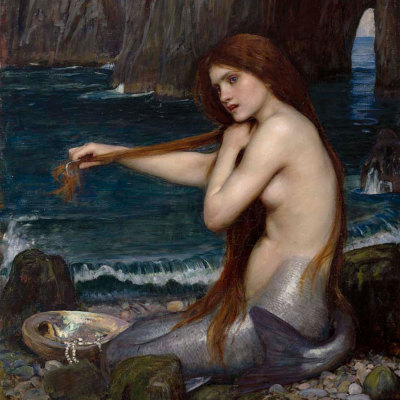 JW Waterhouse, The Mermaid (detail)