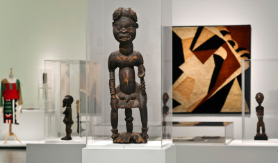 Exhibition view of 'Dada Africa: Dialogue with the Other', Berlinische Galerie, 2016 (detail)