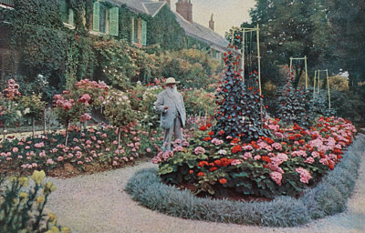 Claude Monet in the garden of his house at Giverny, 1926