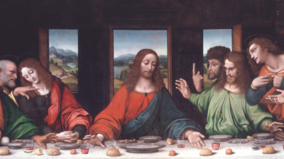 Attributed to Giampietrino (fl. 1508-1549) and Attributed to Giovanni Antonio Boltraffio (1467 - 1516), The Last Supper (detail)