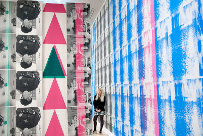 Installation view of Ciara Phillips's 'Things Shared', 2014, at Tate Britain