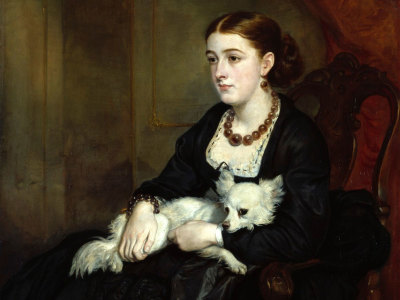 Sir Francis Grant PRA, Portrait of Miss Grant, the artist's daughter (detail)
