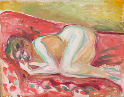 Edvard Munch, Crouching Nude (detail)