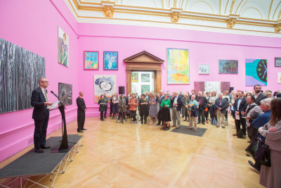 Christopher Le Brun, President of the Royal Academy gives a speech