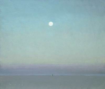 Fred Cuming RA, Walk on the Beach, Full Moon