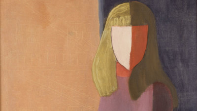 Milton Avery , Seated Girl with Dog (detail)