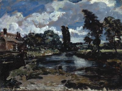 John Constable, Flatford Mill from a Lock on the Stour