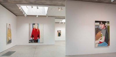 Installation view of 'Chantal Joffe, Beside the Seaside' at Jerwood Gallery, Hastings