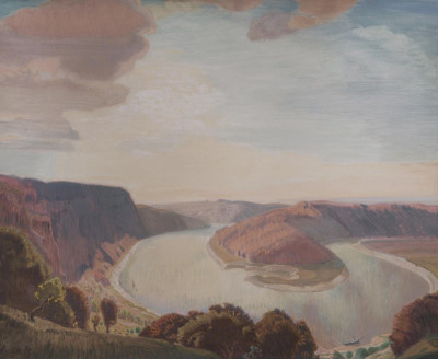 Charles Gere RA, The Wye at Lancant