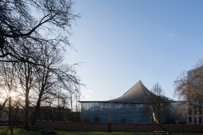 The restored exterior of London’s new Design Museum.