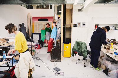 Students at work in the Royal Academy Schools, January 2019