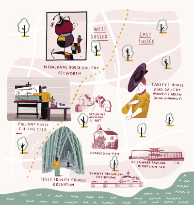 Alex Foster, Sussex Map