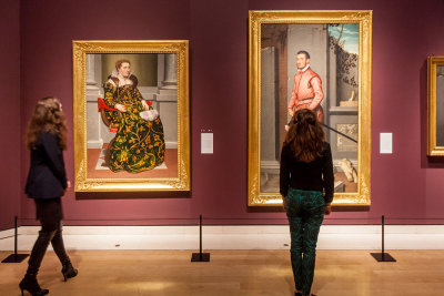 Installation view of 'Giovanni Battista Moroni' in The Sackler Wing of Galleries