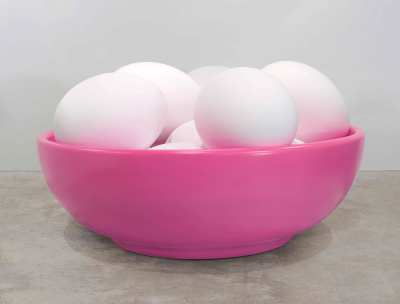 Jeff Koons , Bowl With Eggs
