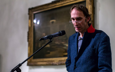 Will Self reading at the RA