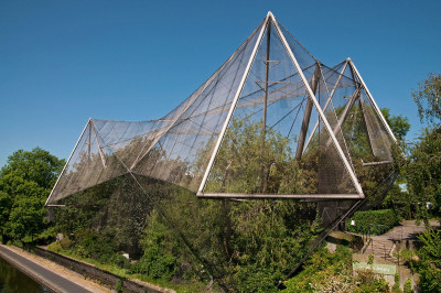 Snowden Aviary, London Zoo (1961), by Cedric Price