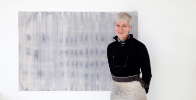Rebecca Salter RA in her London studio