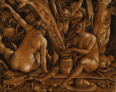 Hans Baldung Grien (1484-1545), The Witches’ Sabbath (detail)
